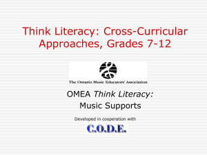 Think Literacy: Cross-Curricular Approaches, Grades 7-12