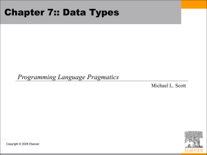 Chapter 7 - Slides - Foundations of Programming Languages Group