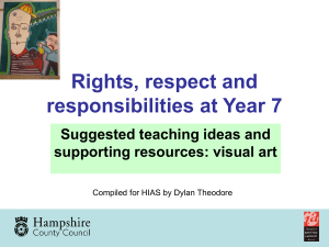 Rights Respect and Responsibility at Year 7