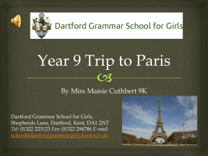 Year 9 Trip to Paris