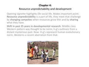 Chapter 4: Resource unpredictability and development