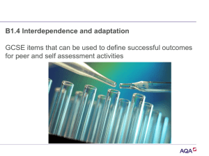 PPT B1.4 Interdependence and adaptation