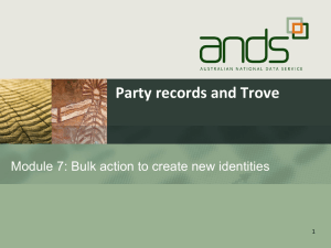 Module 7: Bulk action to create new identities