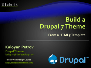 Build a Drupal 7 Theme