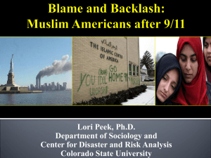 Post-9/11 Backlash - Millersville University