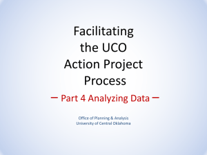 Root Cause Analysis - University of Central Oklahoma