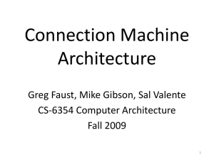 Connection Machine - University of Virginia