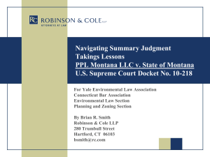 Navigating Summary Judgment Takings Lessons