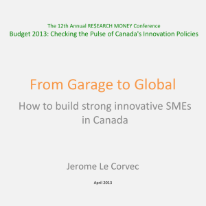 From Garage to Global - JEROME LE CORVEC