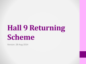 Hall 9 Returning Scheme