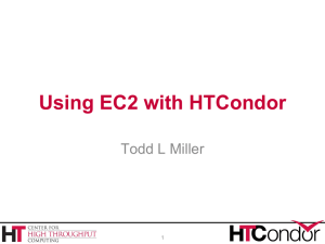 Using EC2 with HTCondor