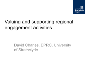 `Valuing and supporting regional engagement activities` – by David