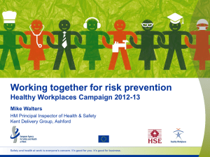 Working Together for Risk Prevention