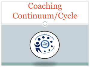 continuum of coaching - ETO - Miami