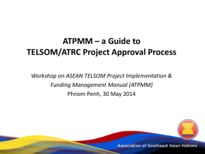 ATPMM – a Guide to TELSOM/ATRC Project Approval Process