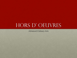 Hors D` Oeuvres