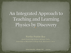 An Integrated Approach to Teaching and Learning Physics by