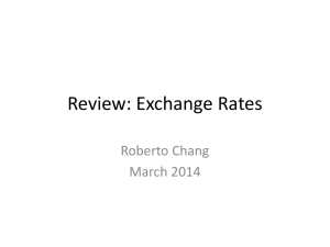 Recap: UIP, PPP, and Exchange Rates