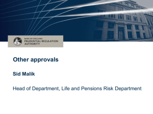 Other approvals - Bank of England