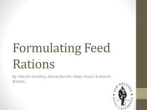 Formulating Feed Rations