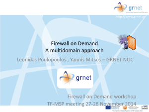Firewall on Demand multidomain A top-down approach
