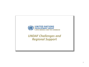 2013 UNDAF Roll Out Support Strategy - Presentation