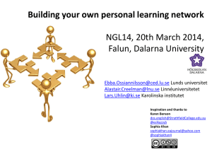 Building your own personal learning network (workshop)