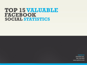 Facebook Statistic - Social Media Marketing