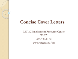 Cover Letter - Lake Washington Institute of Technology