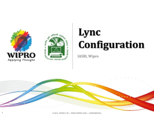 Lync Configuration
