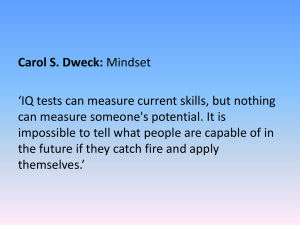 Modelling a Growth - Mindset