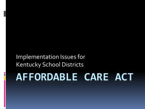 2F—Affordable Care Act KASBO fall 2013