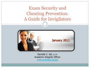Exam Security and Cheating Prevention: A Guide for Invigilators