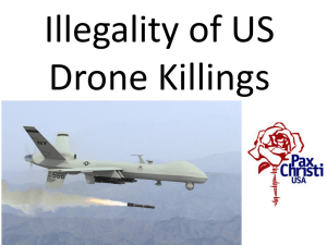 Illegality of Drone Killings by US