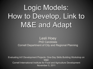presentation by Lesli Hoey - Cornell International Institute for Food