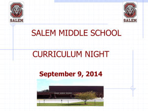 Salem MS Curriculum Night