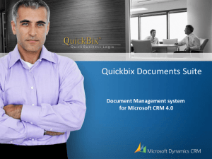 Quickbix Documents Suite for Microsoft CRM 4.0