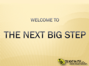here - The Next Big Step