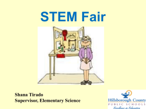 STEM Fair PowerPoint - Tampa Palms Elementary School