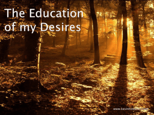 The Education Of My Desires - Kevinhinckley