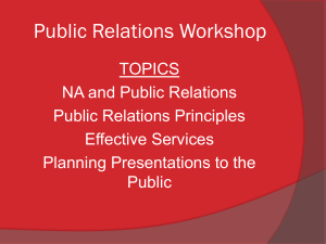 Public Relations Workshop