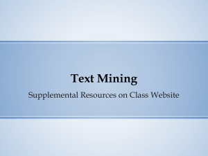 Text Mining Slides