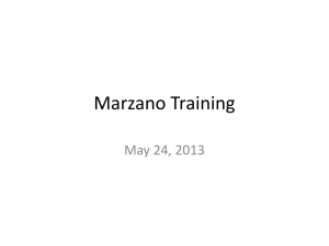 Marzano Training