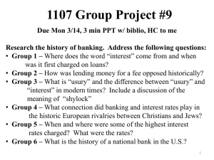 1107 Group Project #9 Due Mon 3/14, 3 min PPT w/ biblio, HC to me