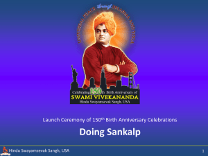 More Sankalp Ideas 1 - Hindu Swayamsevak Sangh USA