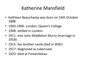 Katherine Mansfield - Learning Literature
