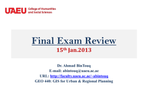 Final Exam Review 15th Jan.2013