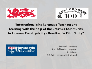 Internationalising Language Teaching and Learning with the help of