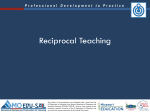 Reciprocal Teaching PowerPoint
