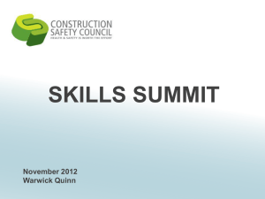 Warick Quinn, Construction Safety Council – Session 8